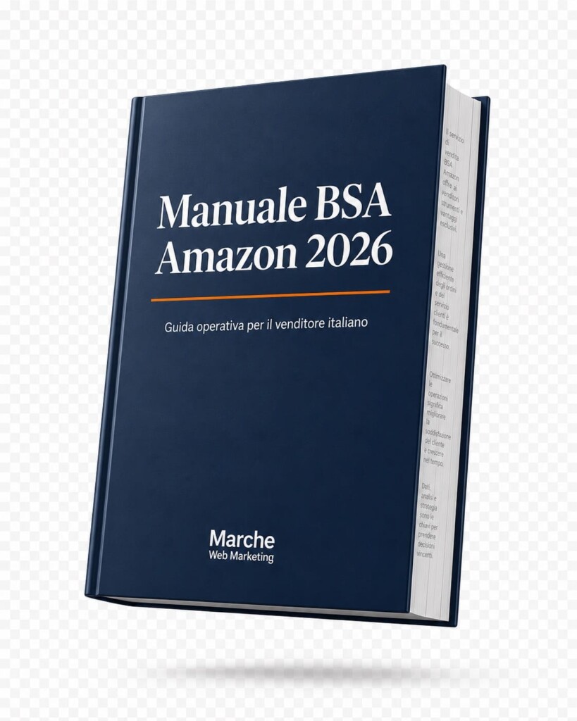 Regole per vendere su Amazon nel 2026 - Copertina del Manuale BSA scaricabile gratis